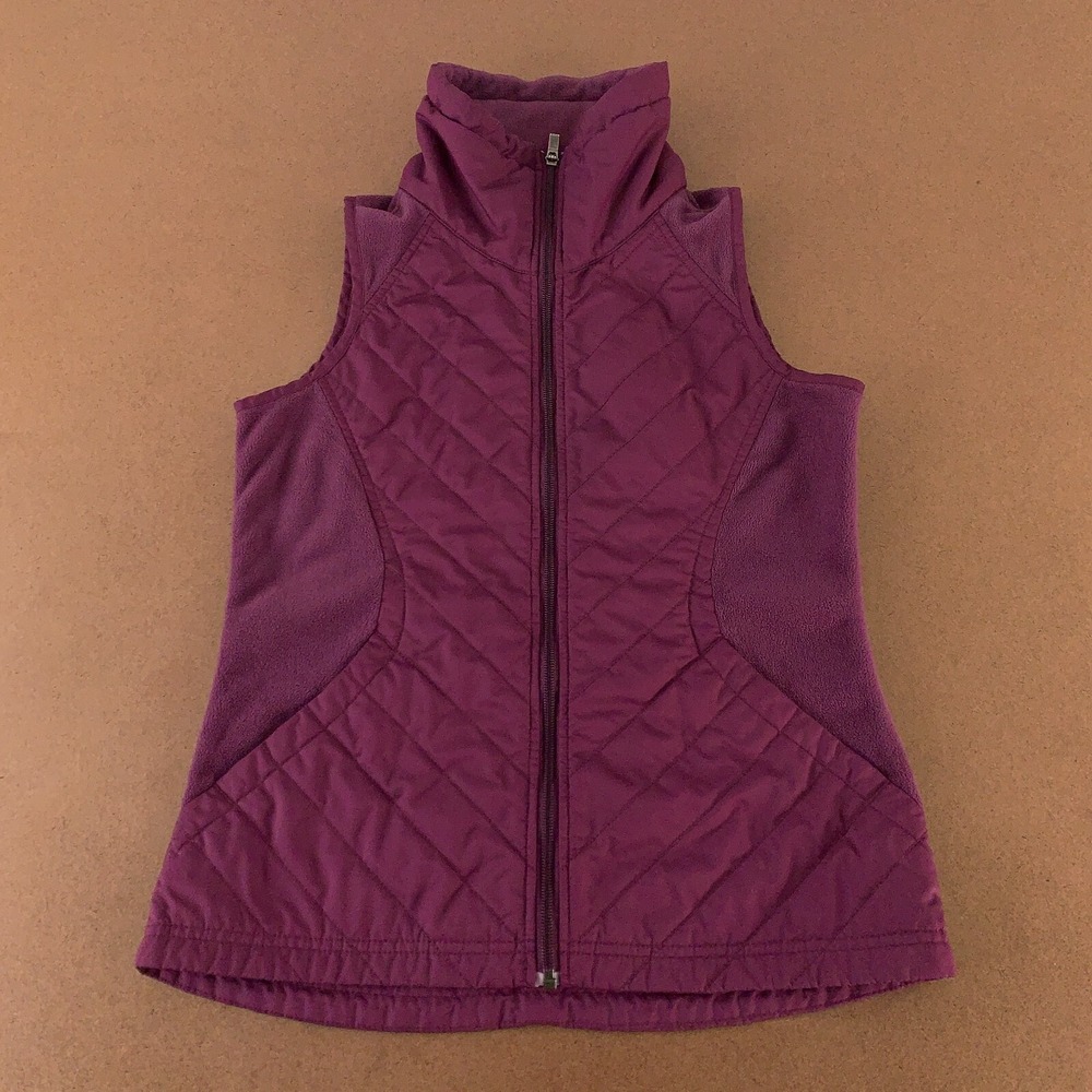 Columbia Womens Size XS Purple Lightweight Pocketed Full Zip Vest